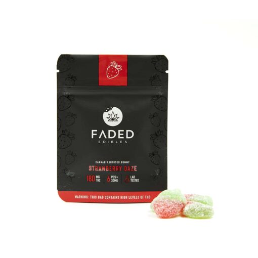 Strawberry Daze by Faded Edibles (180mg THC)