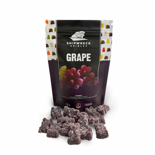 Grape Gummy Bears by ShipWreck Edibles (150mg THC)
