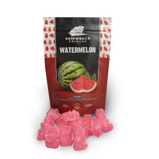 Watermelon Gummy Bears by ShipWreck Edibles (150mg THC)