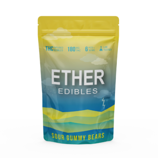 Sour Gummy Bears by Ether Edibles (180mg)