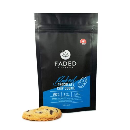 Baked Chocolate Chip Cookies by Faded Edibles (200mg THC)