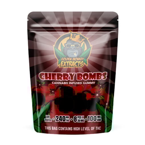 Cherry Bomb by Golden Monkey Extracts (240mg THC:CBD)