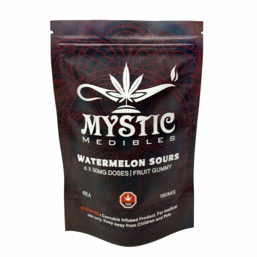 Watermelon Sours by Mystic Medibles (180mg THC)
