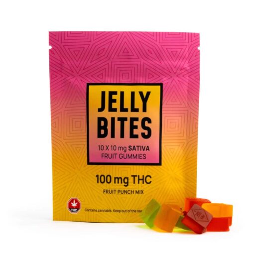 Fruit Punch Mix - Sativa Regular Strength Jelly Bites (100mg)