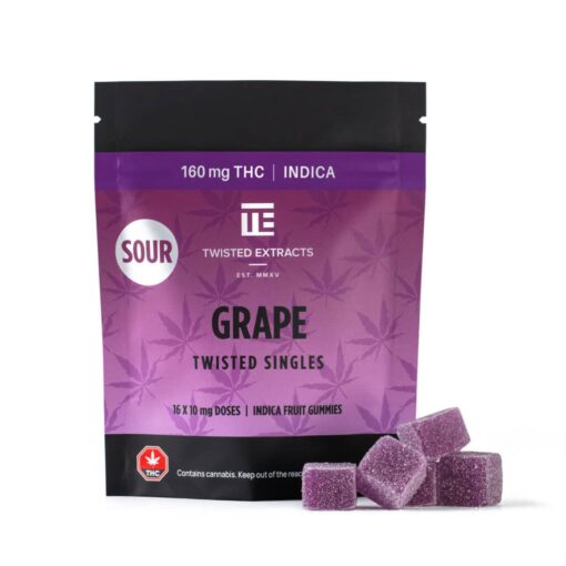 Twisted Singles - Sour Grape - 160mg THC