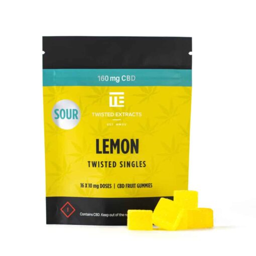 Twisted Singles - Sour Lemon - 160mg CBD