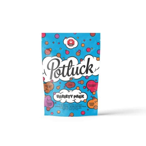 Potluck – Variety Pack THC Gummies 100mg
