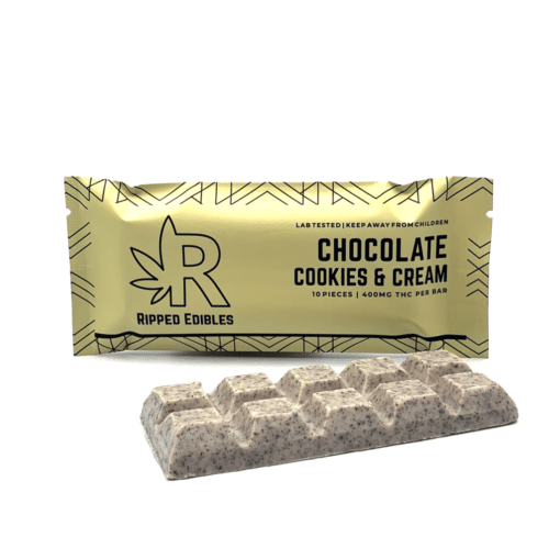 Cookies & Cream Chocolate by Ripped Edibles (400mg THC)